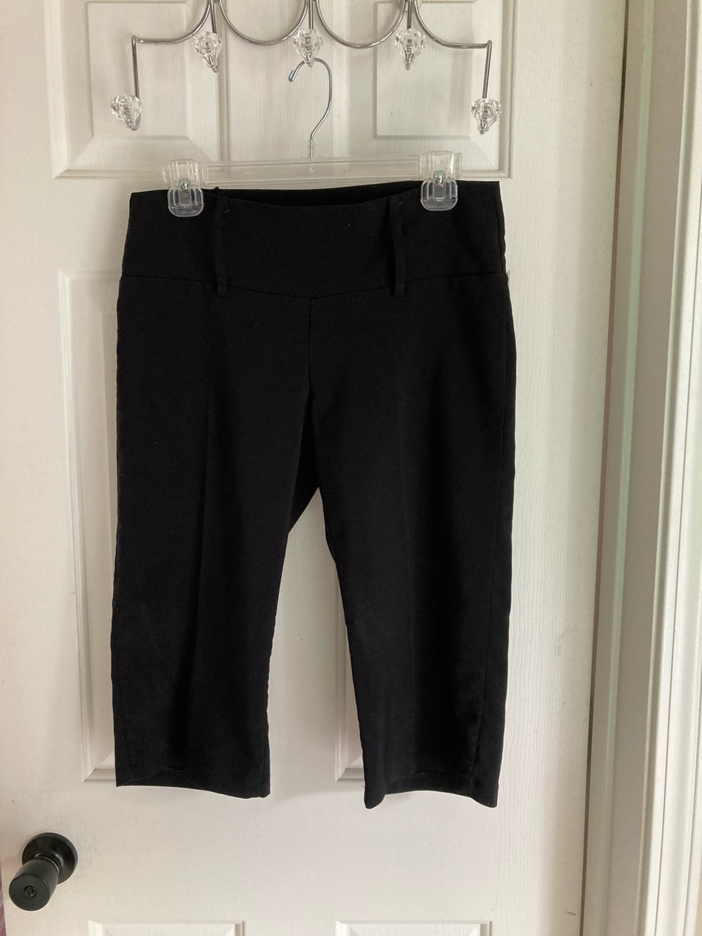 Women’s Black Ponte Bermuda Shorts — Sleek Everyday Stretch